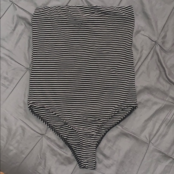 Stripes Bodysuit Black/White - Picture 1 of 1